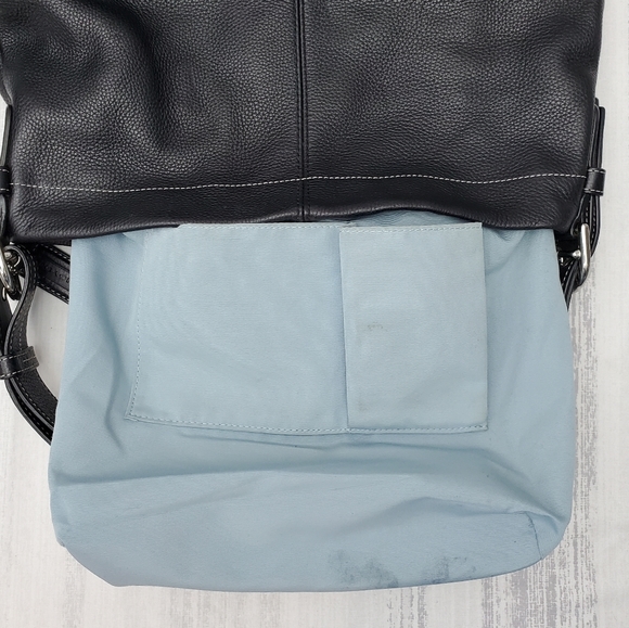 Coach 15064 Soho Black Pebbled Leather Convertible Crossbody Bag - Picture 11 of 16